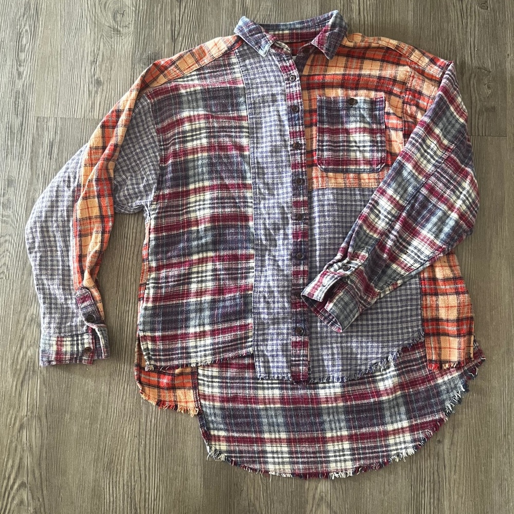BDG Soft Colorful Plaid Button Down Shirt